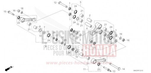BRAS DE COUSSIN CRF450RXR de 2024
